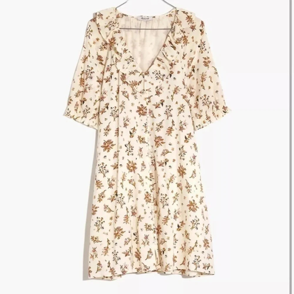 Madewell Ruffle Button-Front Trapeze Dress - Picture 2 of 9
